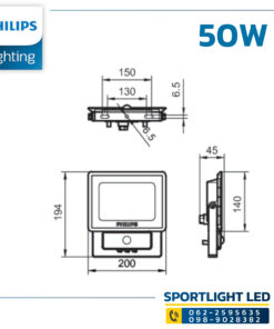 Alternative view of ไฟสปอร์ตไลท์-philips-LED 50W รุ่น BVP150 LED42